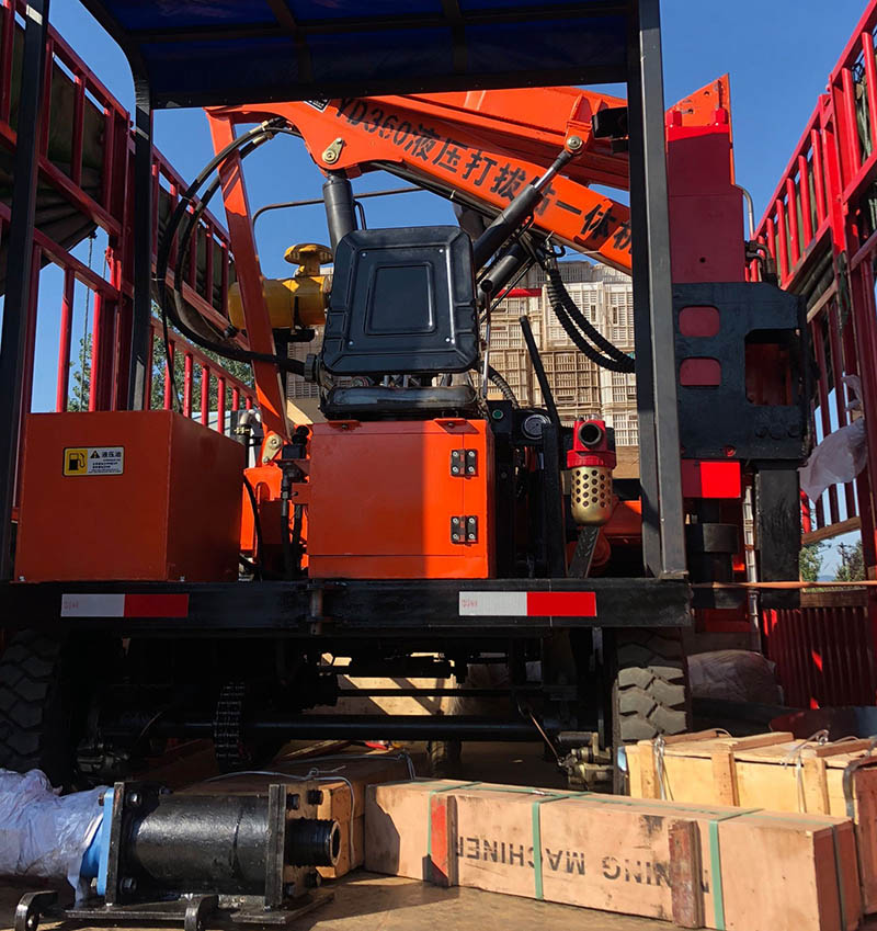 YD360液壓打拔鉆一機發(fā)貨